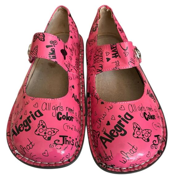 Alegria Women's Mary Jane Breast Cancer Shoes Size 38 (7.5M US size) - Picture 1 of 10